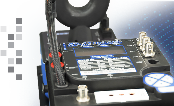 A close up image of the RADIAN RD-22 on a semi-transparent background.