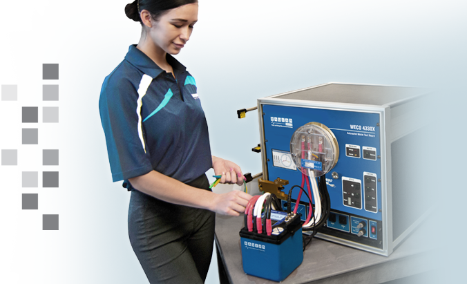 A young woman on a transparent background using an RX Reference Standard with a WECO 4330X.