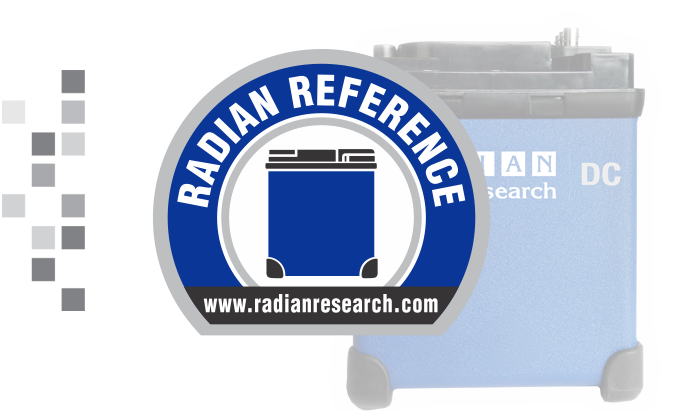 A graphic of the original RADIAN Reference Standard logo.