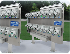 WECO SMART AMI Meter Farms installed at a site.