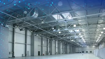 An empty warehouse.
