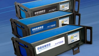 The RADIAN Three Phase Reference Standards over a blue background.