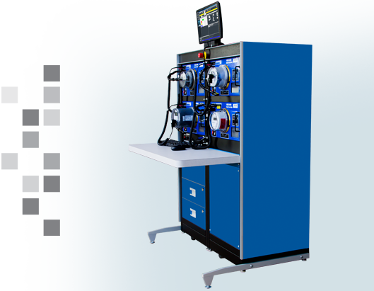 A side view of the WECO 8000 on a transparent background.