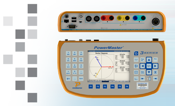 The Powermetrix 3302 on a semi-transparent background.