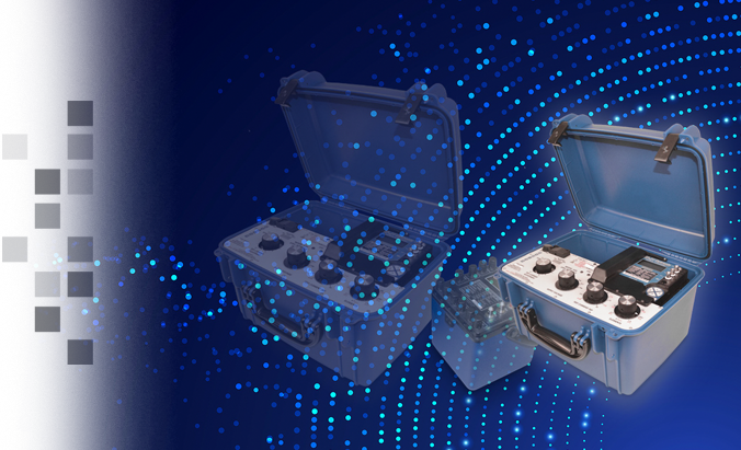 The UTEC 430 on a blue background with a semi-circle of dots.