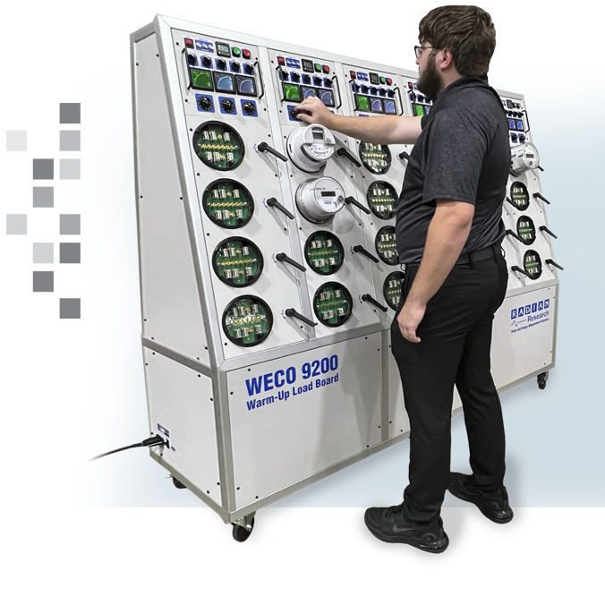 A RADIAN employee using a WECO 9200 on a transparent background.