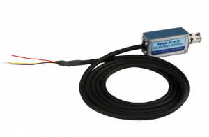 The RM_KYZ Pulse Input Adapter (3 wire) - BNC Connector on a transparent background.