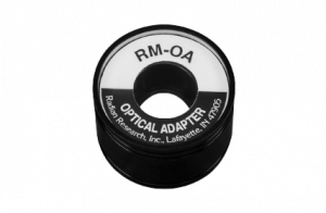 The RM-OA Optical Adapter for Meter Communication Port on a transparent background.