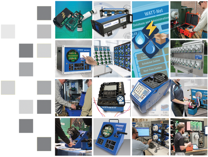 A collage of RADIAN, Powermetrix, and SSI equipment.