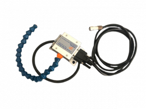 An IR Pulse Detector with Flexible Arm on a transparent background.