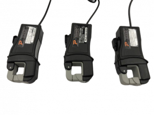 Three Low Current Probes on the transparent background.