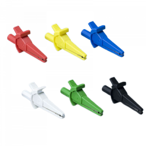Extra Alligator Clips (white, black, red, yellow, blue, and green) on a transparent background.