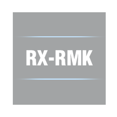 The RX-RMK '19” Rack Mount Kit assembly (Light Grey)