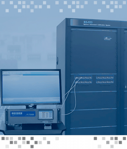 The RADIAN RS-933 wired to a computer as part of the Non RADIAN Calibration Services.