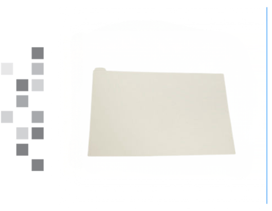 CD000025: Replacement screen protector (Maxi Anti-Glare 85% Adhesive Film - 173.5mm x 130.5mm exact, 8.4" LCD) with gray boxes on the left border.