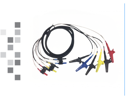 A Direct Current Cable- 4mm Banana Jacks and Alligator Clips (M-10-340-3102_) with gray boxes along the left border.