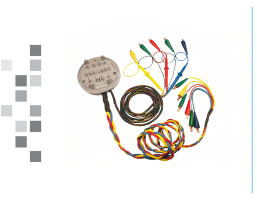 The 100085 RB-MTA is a Meter Test Switch Interface Adapter with no burden with gray boxes on the left border.