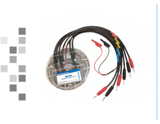 100095 RB-SCA is a Bantam Plus to Standards Compare adapter with gray boxes on the left border.