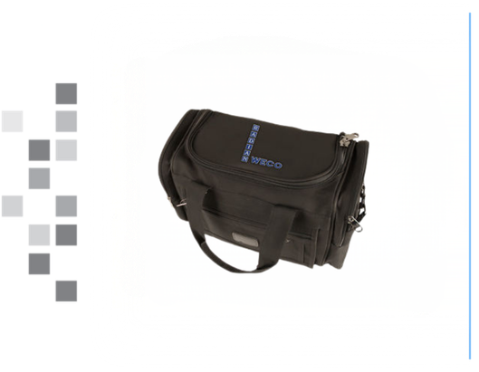 The 355057 RB-BAG is a Nylon Accessories Bag 12(l) x 8(h) x 5(w) inches with gray boxes along the left border.