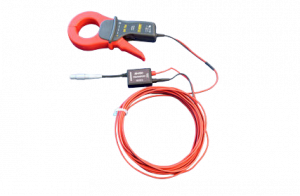AW0014: RW-30X/RW-31X AC 800 amp 2.25" Clamp On Probe Kit, 1000:1, 25' Leads (Includes probe, CTA-1, and 25' extension) on a transparent background.