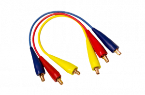 BW0096: Bypass Current Cable Set for Use with Saf-T-Plugs on a transparent background.