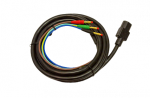 The BW0190 RW-30X/RW-31X is a Field Power Cable, 4mm pins on a transparent background.