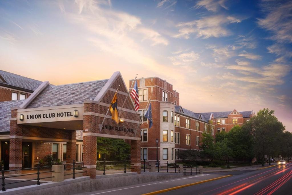 The exterior of The Union Club Hotel at Purdue University, Autograph Collection
