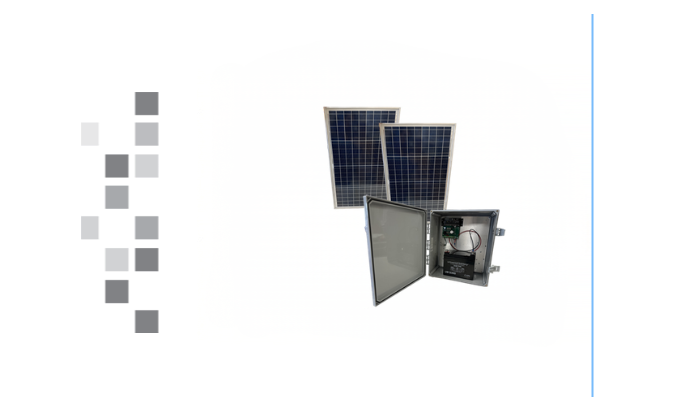 The SPS-6-5 Solar Power Supply on a white background.