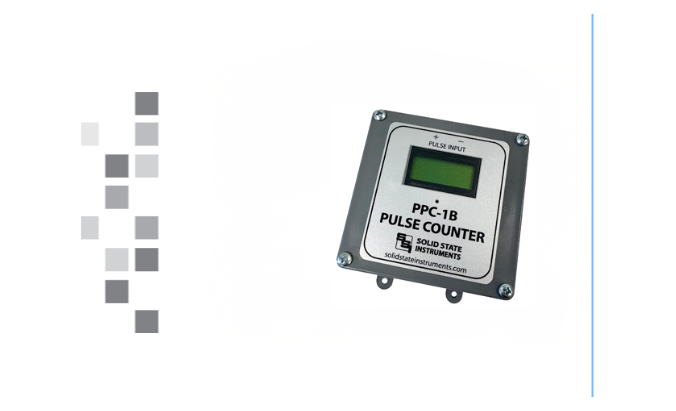 The PPC-1B Portable Pulse Counter on a white background.
