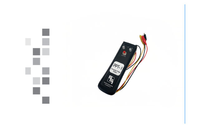 The PPT-1 Portable Pulse Tester on a white background.