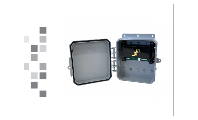 The MPG-3E Wireless Meter Pulse Generator on a white background