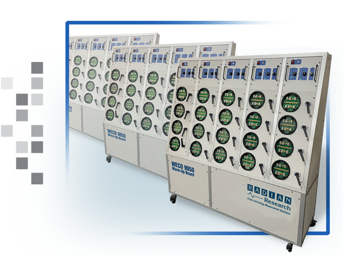 WECO 9050 Warm-Up Board control panel multiple 5 column units